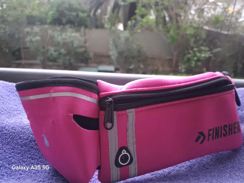 Riñonera deportiva rosa Finisher con cierre - 2
