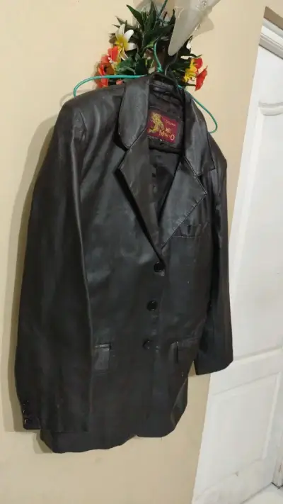 Chaqueta de cuero negra Mill Milano - miniatura 3