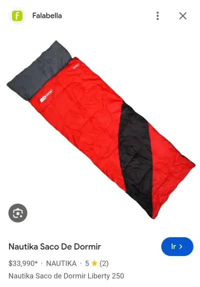 Saco de Dormir Nautika Liberty 250 Rojo - miniatura 1