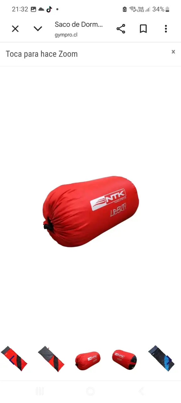 Saco de Dormir Nautika Liberty 250 Rojo - 4