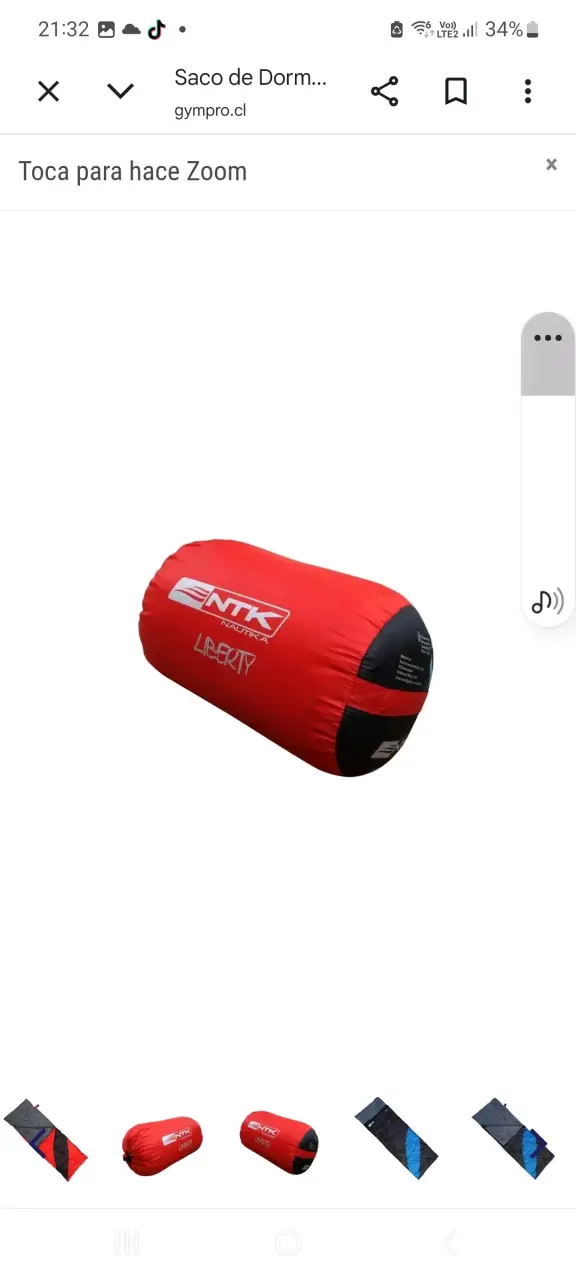 Saco de Dormir Nautika Liberty 250 Rojo - 5