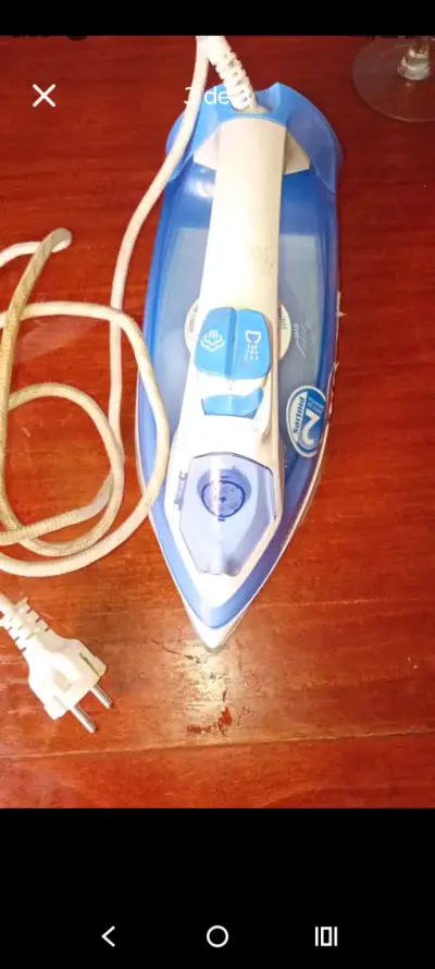 Plancha a vapor Philips azul en buen estado - miniatura 2