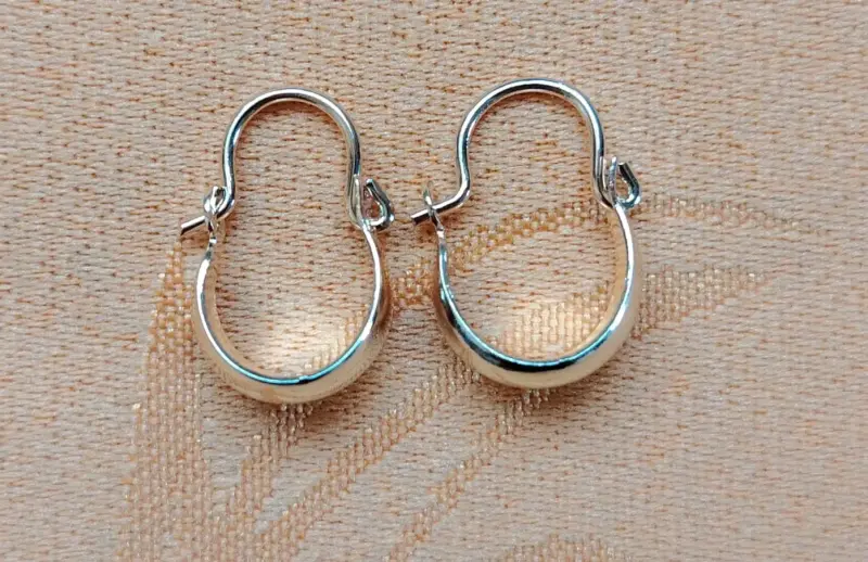 Aros de bote oro y plata brasileña - 2