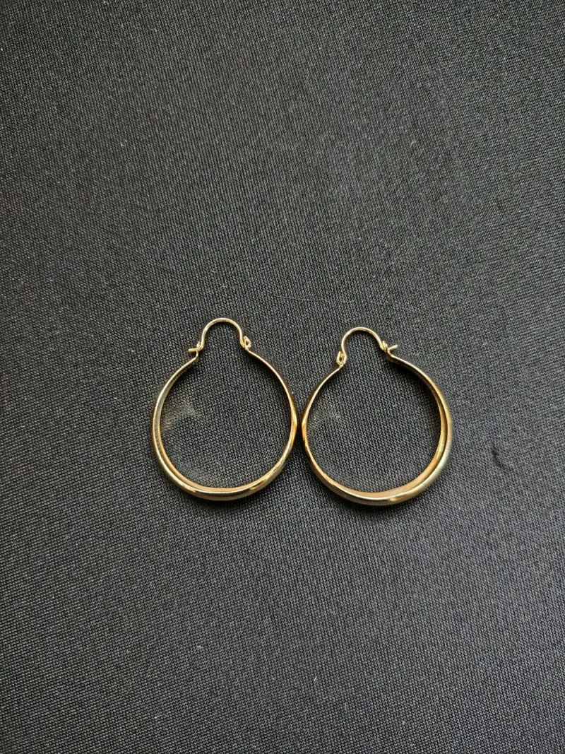 Aros de bote oro y plata brasileña - 3