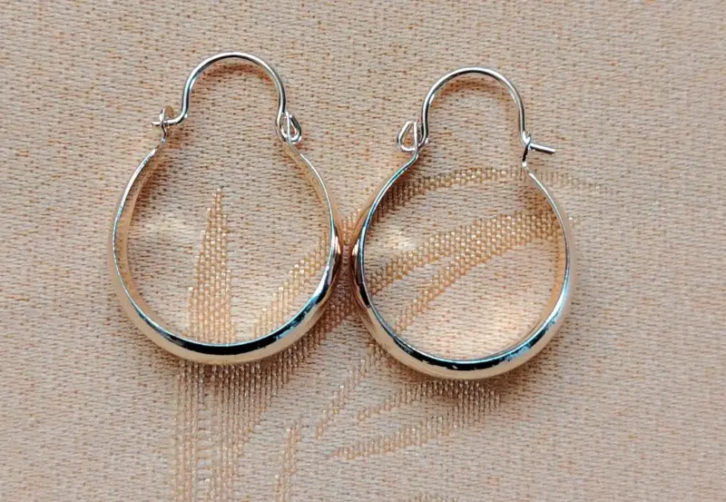 Aros de bote oro y plata brasileña - 5