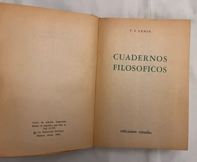 Cuadernos Filosóficos de V. I. Lenin, 1era Edición - 2