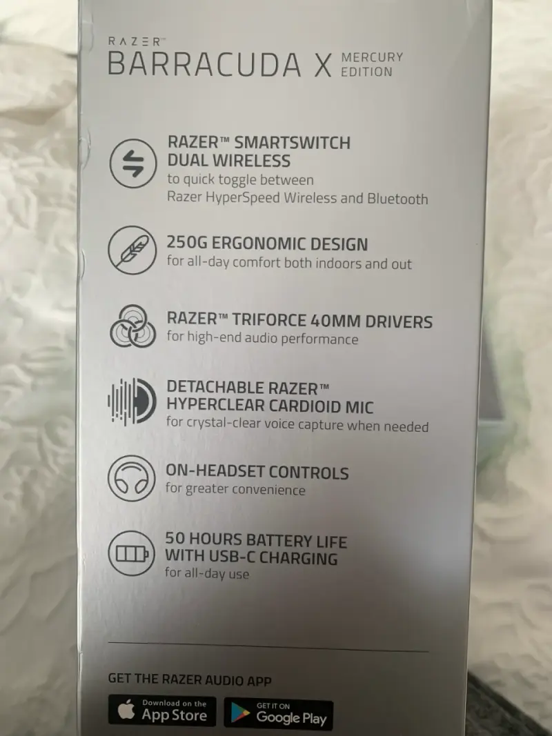 Audífonos Razer Barracuda X Mercury inalámbricos - 4