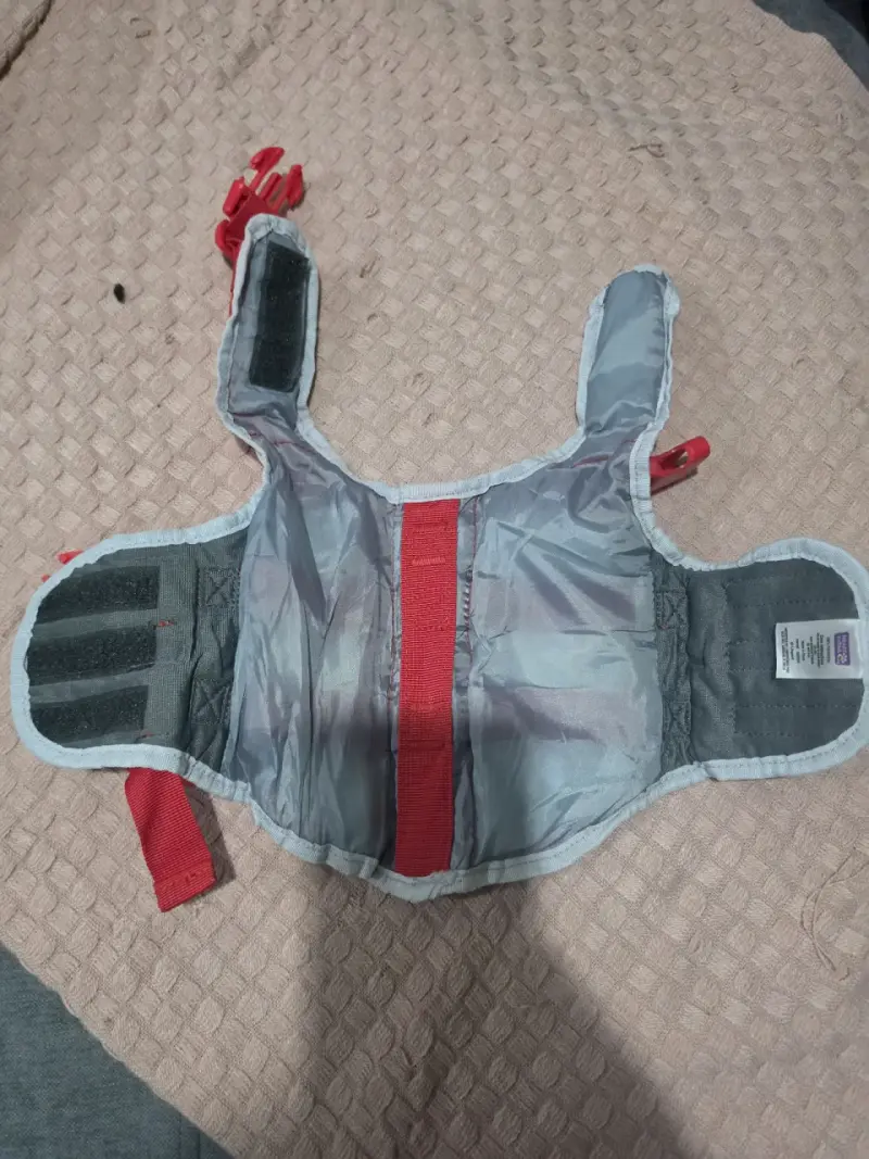 Chaleco salvavidas para perro rojo ajustable - 2