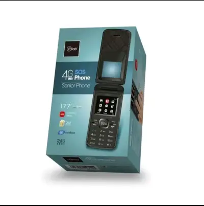 Teléfono plegable 4G para adultos mayores Mlab - miniatura 1