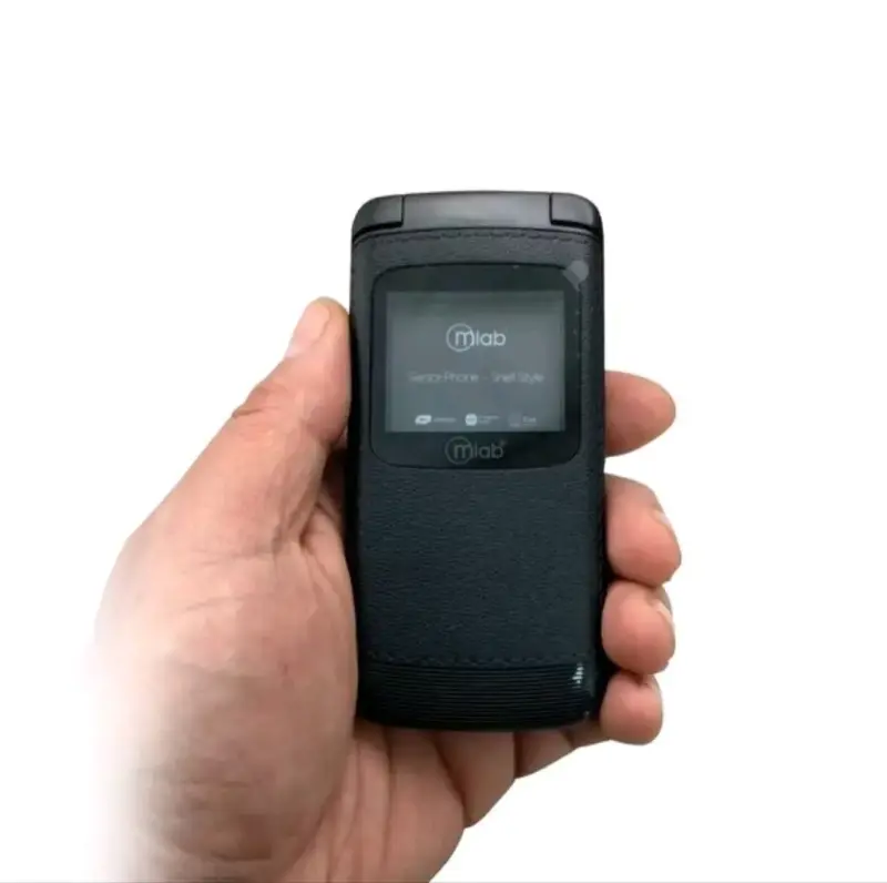 Teléfono plegable 4G para adultos mayores Mlab - 3