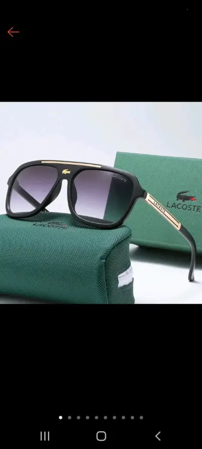 Gafas de Sol Lacoste Negras con Estuche - miniatura 1