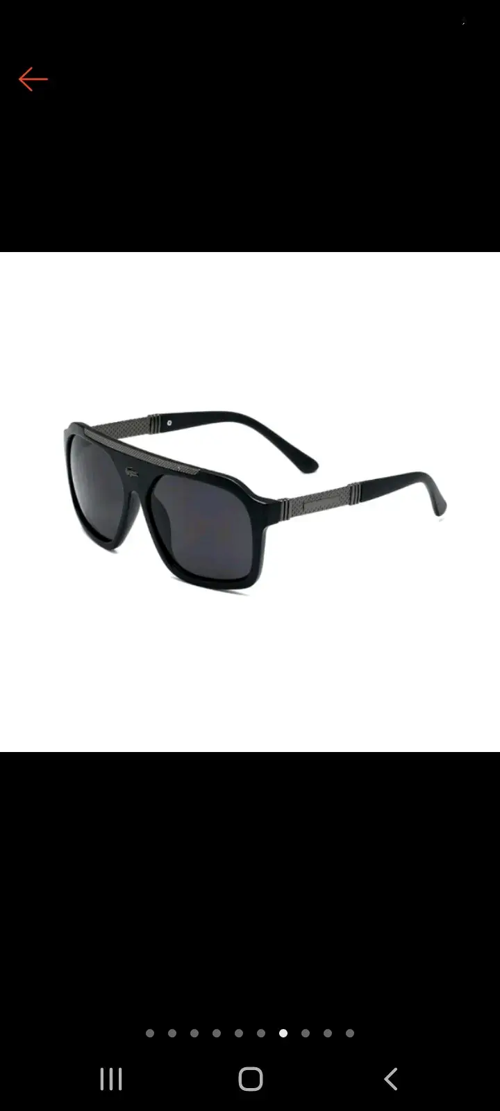 Gafas de Sol Lacoste Negras con Estuche - 2
