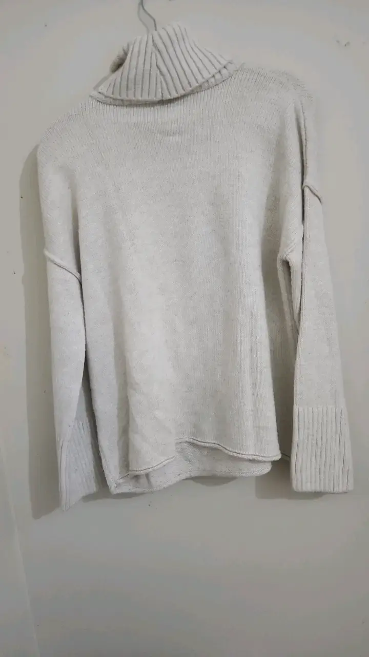 Suéter de cuello alto blanco Topshop - 3