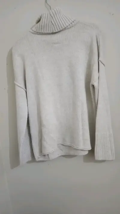 Suéter de cuello alto blanco Topshop - miniatura 3