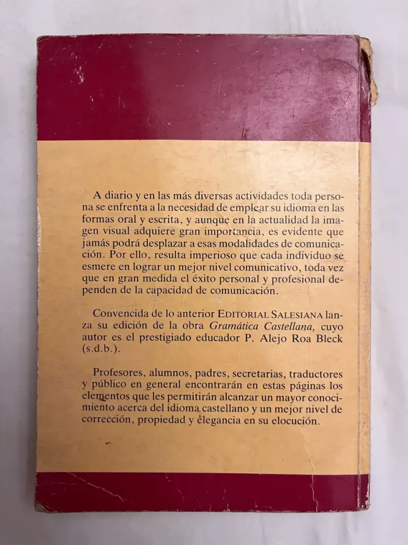 Libro Gramática Castellana de Alejo Roa Bleck - 2