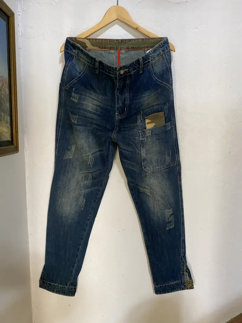 Jeans de Hombre con Bolsillo Camuflado - 3