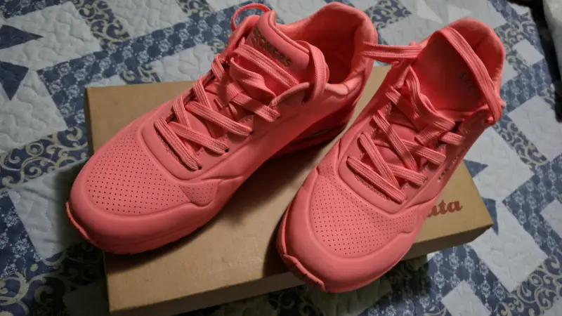 Zapatillas deportivas rosas Skechers para mujer - 2