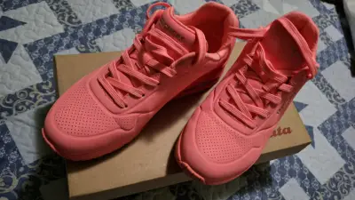 Zapatillas deportivas rosas Skechers para mujer - miniatura 2
