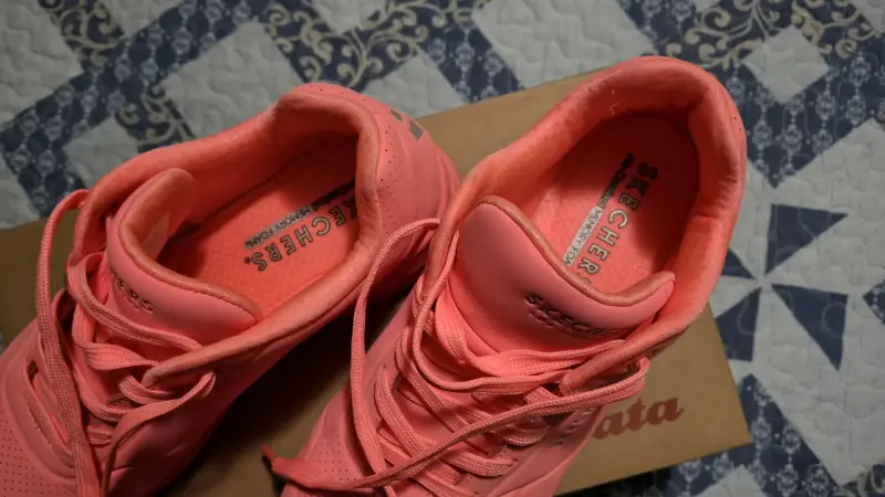 Zapatillas deportivas rosas Skechers para mujer - 3