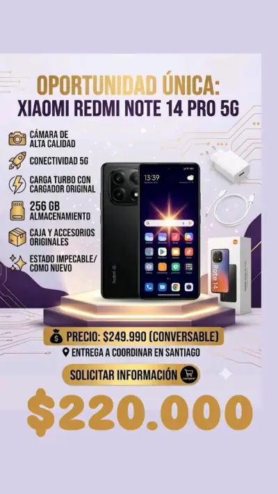 Xiaomi Redmi Note 14 Pro 5G con 256GB - miniatura 1