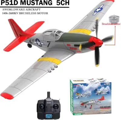 Avión RC P51D Mustang 5CH con Motor Brushless - miniatura 3