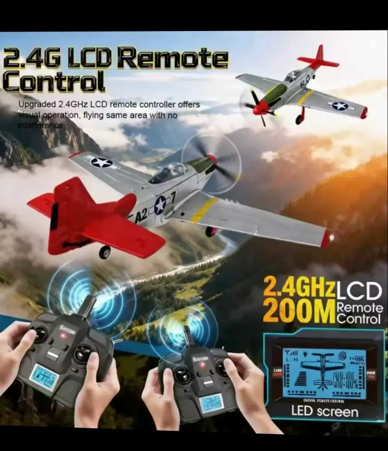 Avión RC P51D Mustang 5CH con Motor Brushless - 5