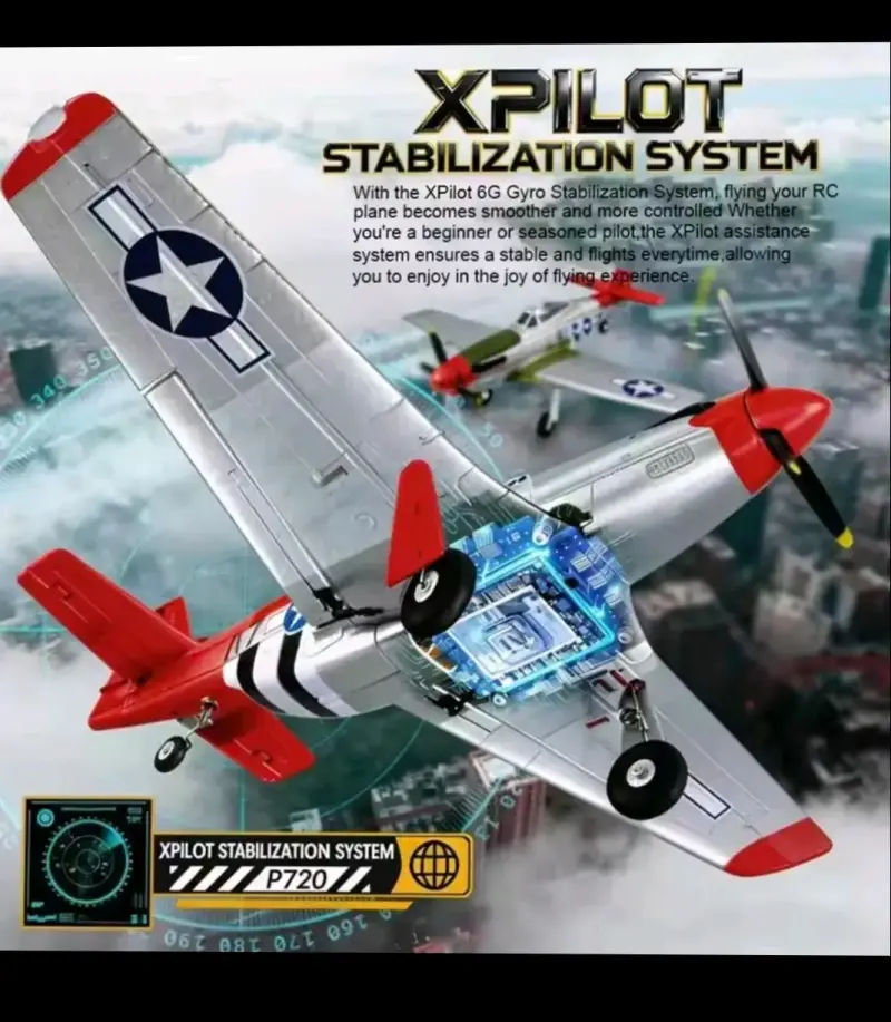 Avión RC P51D Mustang 5CH con Motor Brushless - 6