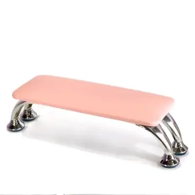 Posa manos de manicura rosa con soporte metálico - miniatura 1