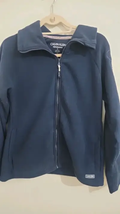 Chaqueta polar azul Calvin Klein Performance - miniatura 1