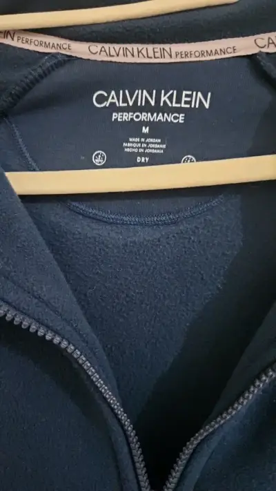 Chaqueta polar azul Calvin Klein Performance - miniatura 3
