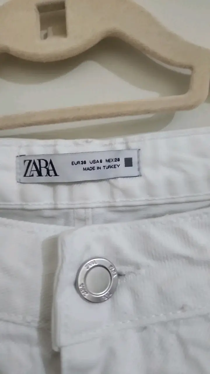 Pantalones blancos Zara de mujer talla 38 - 3