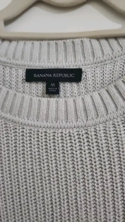 Suéter de punto beige Banana Republic para mujer - miniatura 2