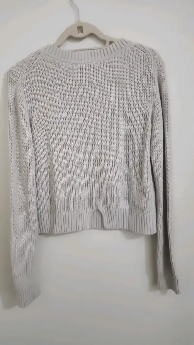 Suéter de punto beige Banana Republic para mujer - miniatura 3
