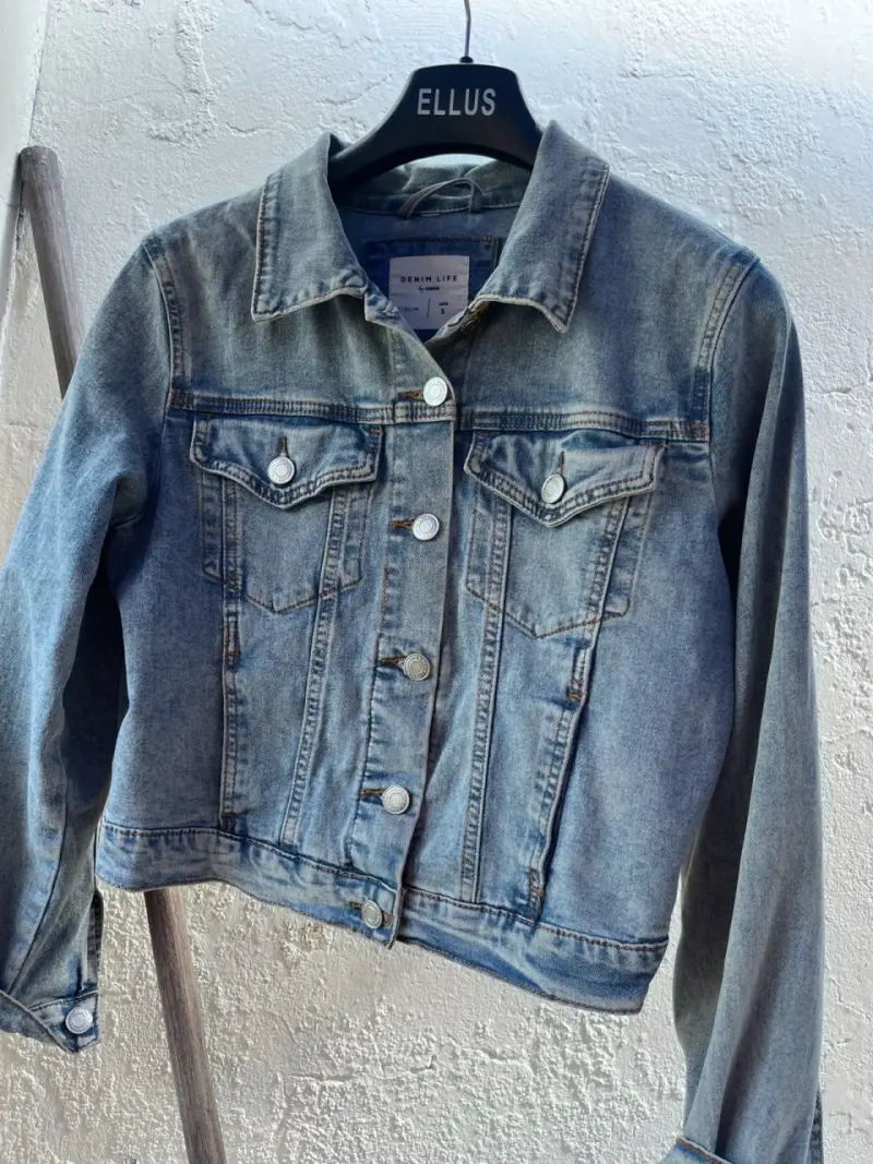 Chaqueta de mezclilla Denim Life talla S - 4