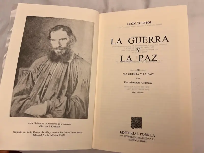 Libro La Guerra y La Paz de León Tolstoi - 2