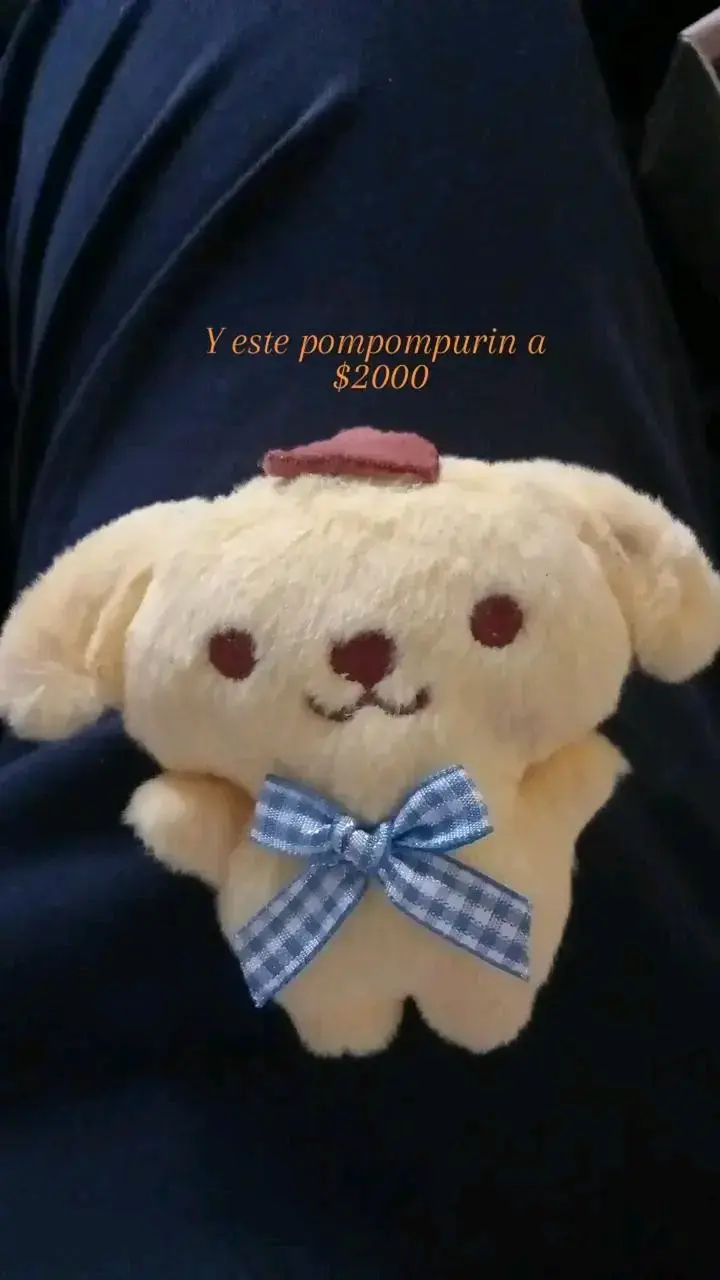 Peluche Pompompurin con Lazo Azul