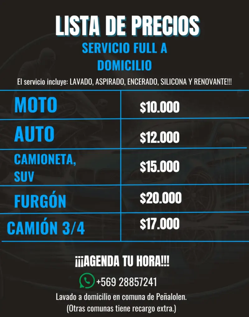 Servicio de Lavado de Autos a Domicilio - 2