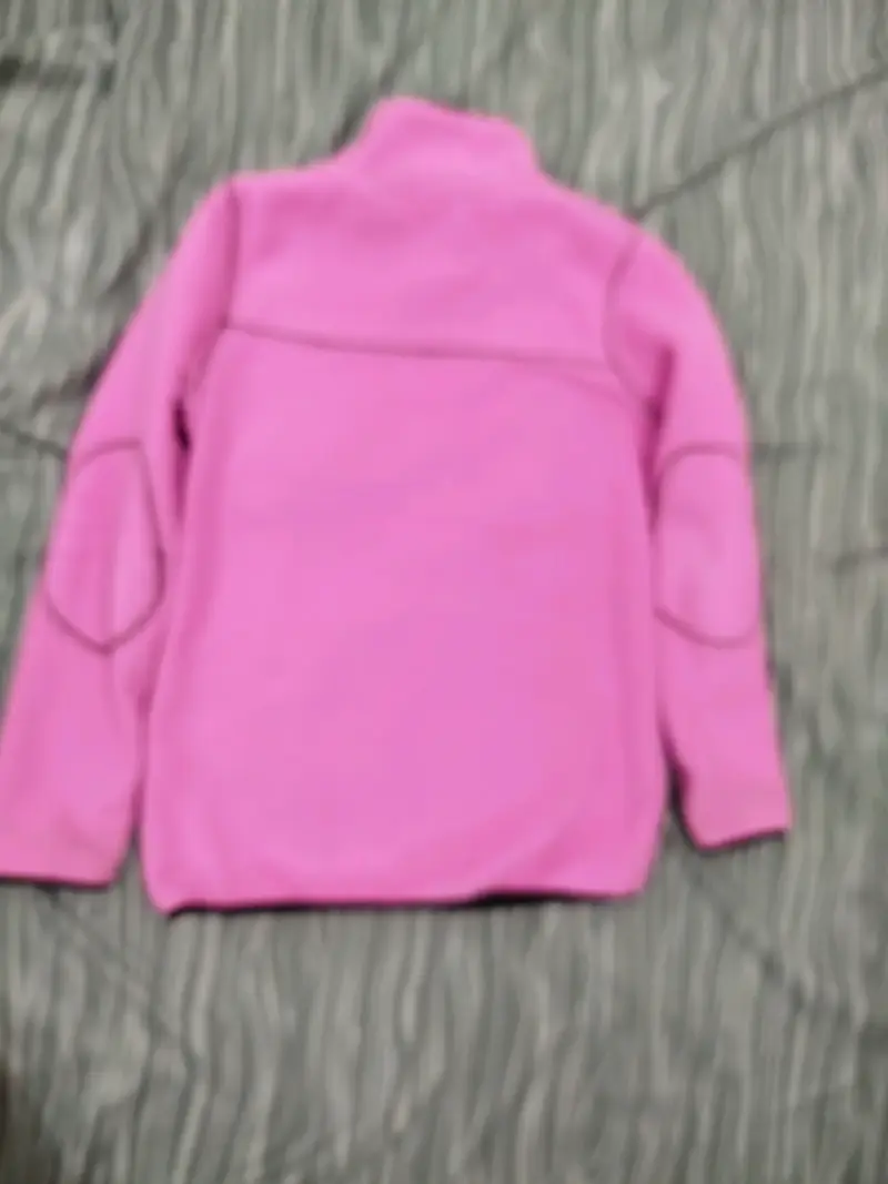 Chaqueta polar rosada con cierre - 3
