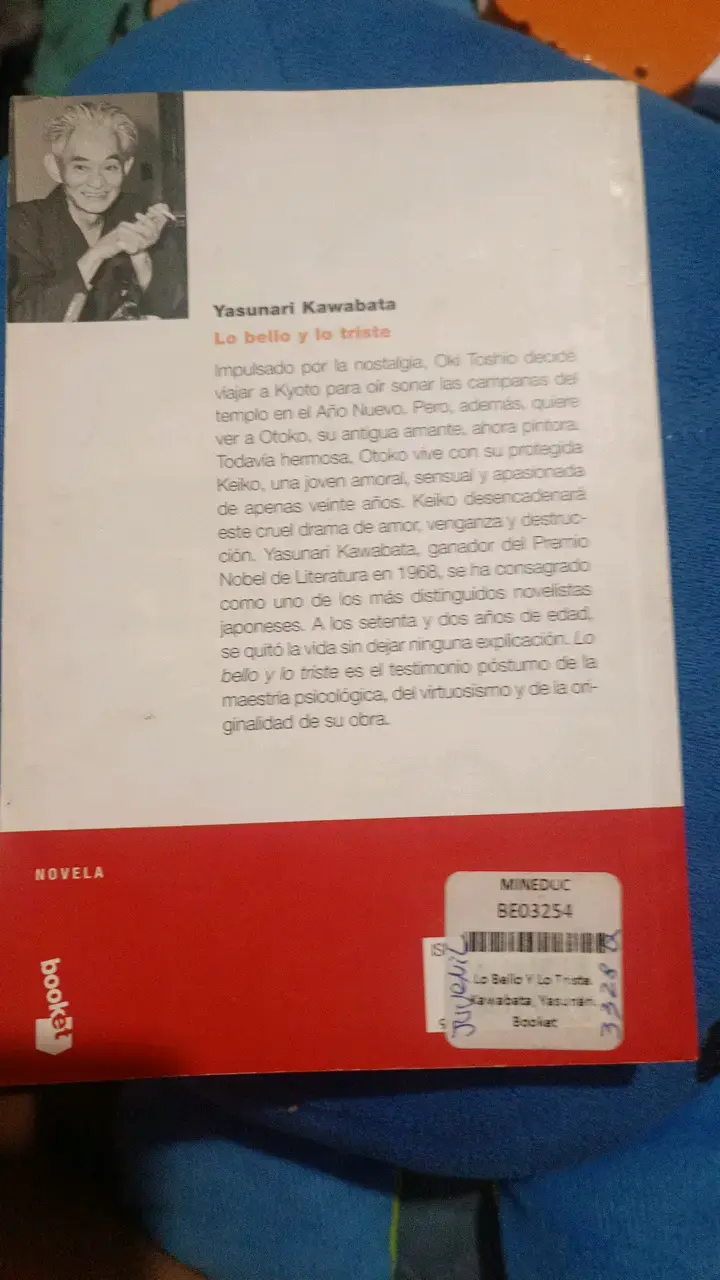Libro 'Lo bello y lo triste' de Yasunari Kawabata - 2