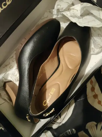 Zapatos de tacón negro marca Gacel - miniatura 3