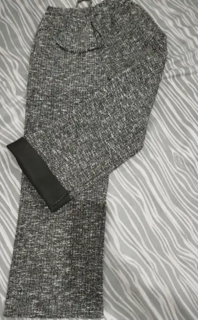 Pantalones de polar  gris para mujer - miniatura 1