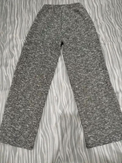 Pantalones de polar  gris para mujer - miniatura 2