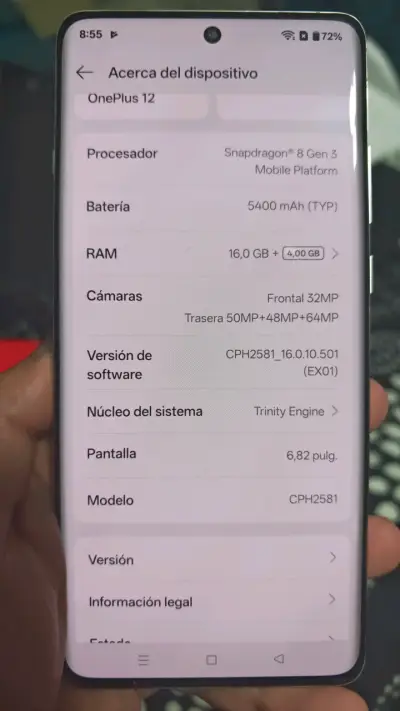 OnePlus 12 16 GB RAM/512 GB Memoria + Reloj Xiaomi - miniatura 4