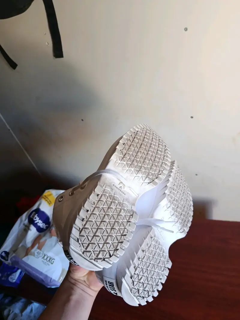 Zapatillas blancas Converse All Star de lona - 5