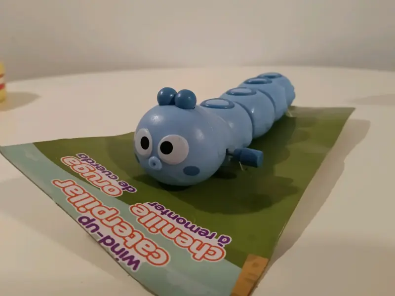 Oruga de cuerda azul para niños - 1