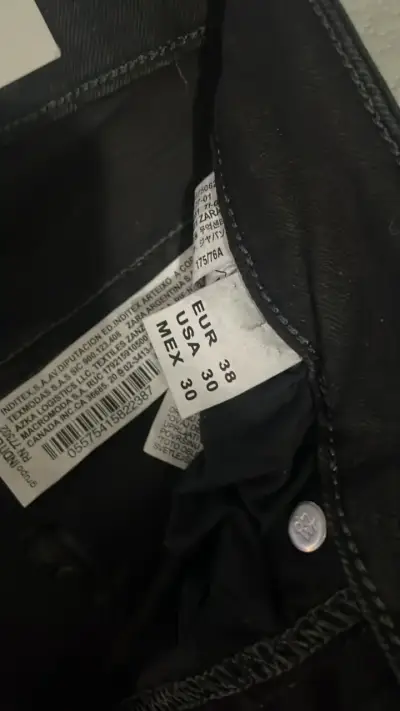 Jeans negros Zara skinny fit talla 38 - miniatura 2
