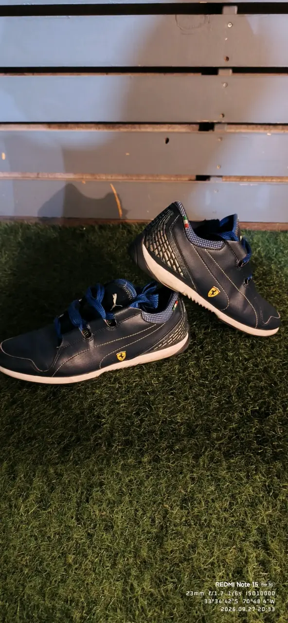 Zapatillas deportivas azules Puma Ferrari - 2