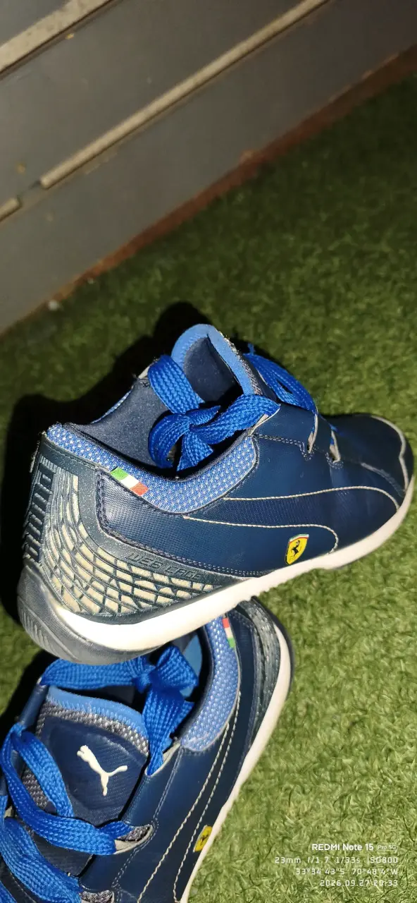 Zapatillas deportivas azules Puma Ferrari - 4