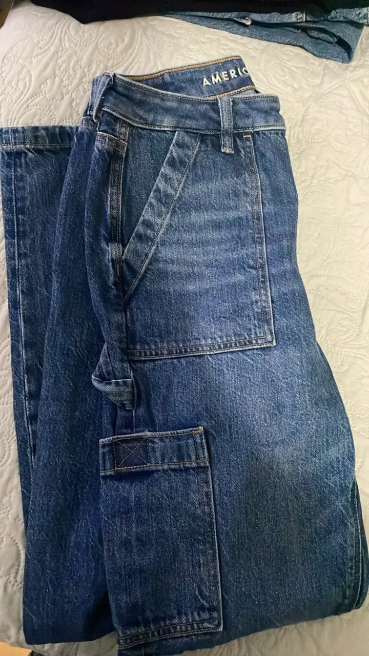 Jeans American Eagle azul para hombre - 4