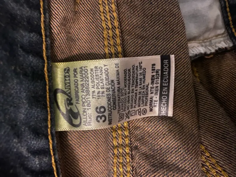 Jeans de hombre talla 36 color azul oscuro - 3